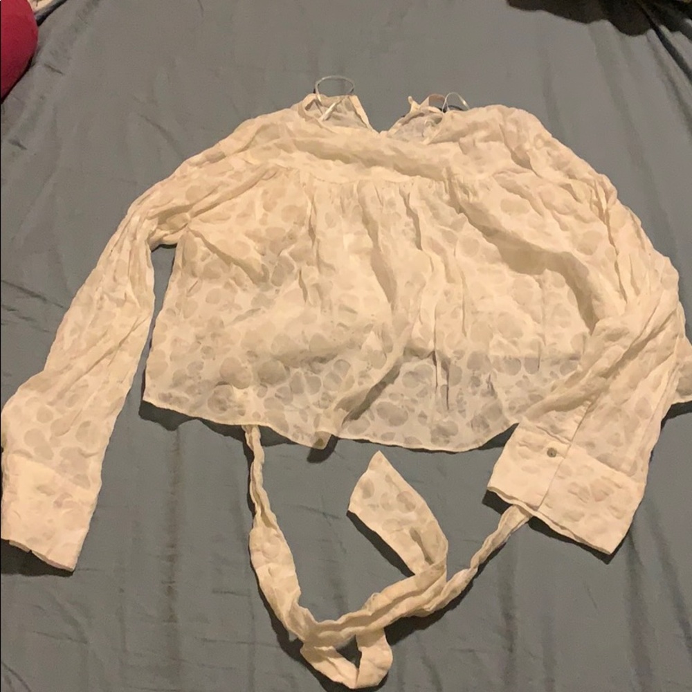 Zara white top
